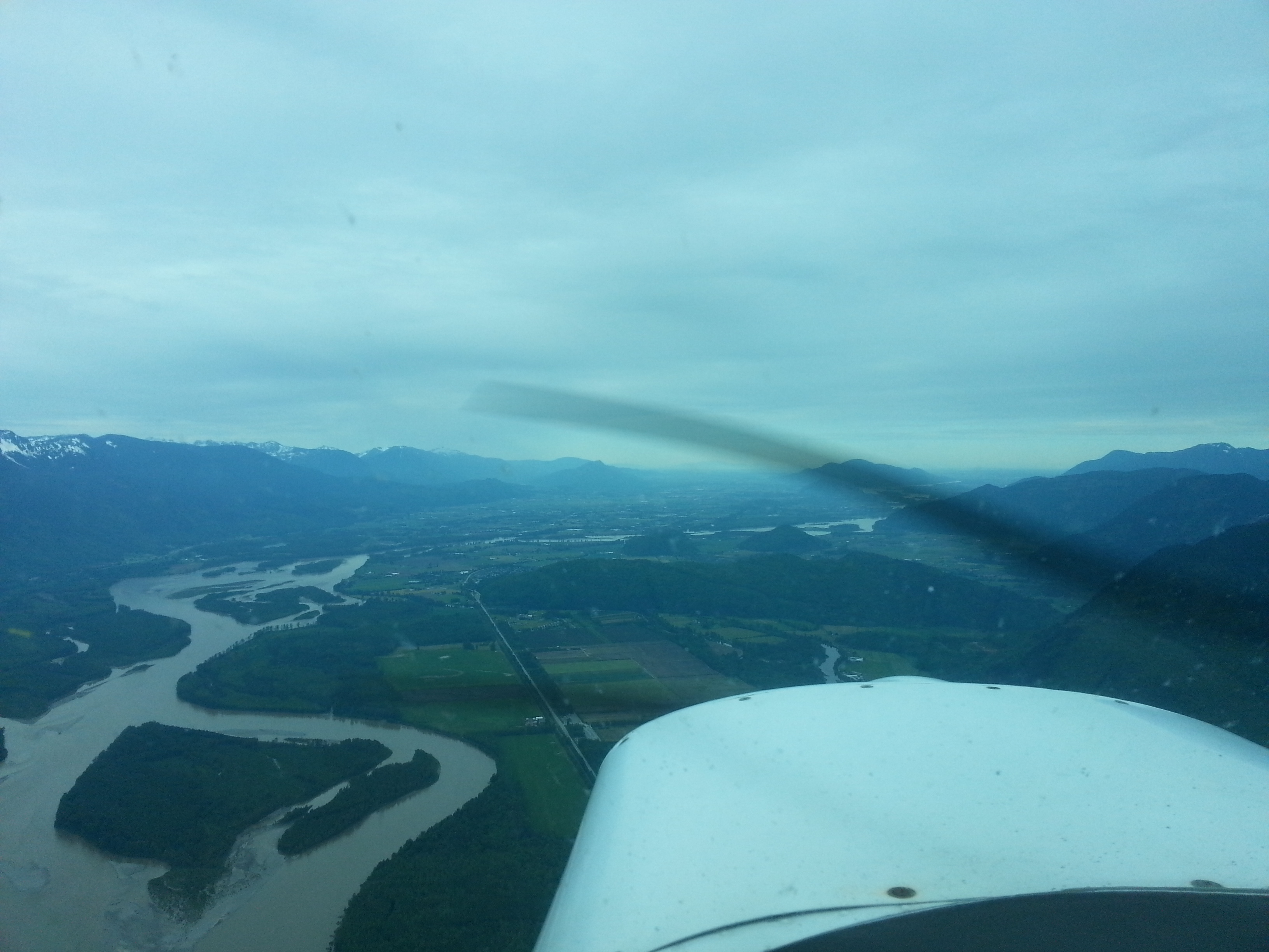 Chilliwack (CYCW) just visible in the distance