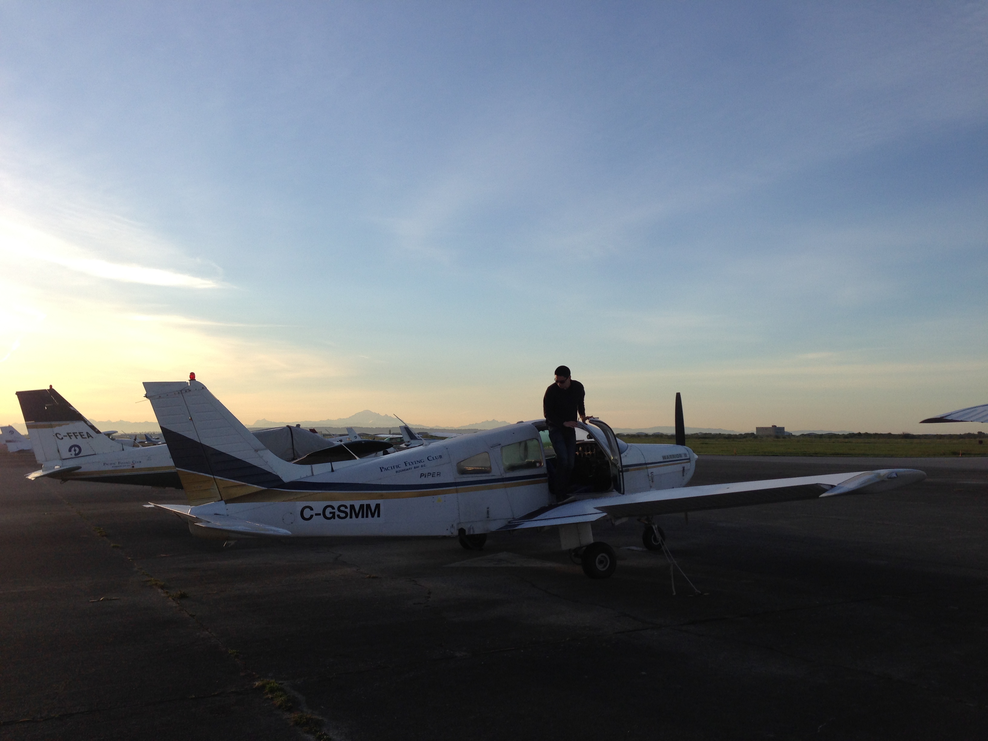 Prepping the plane