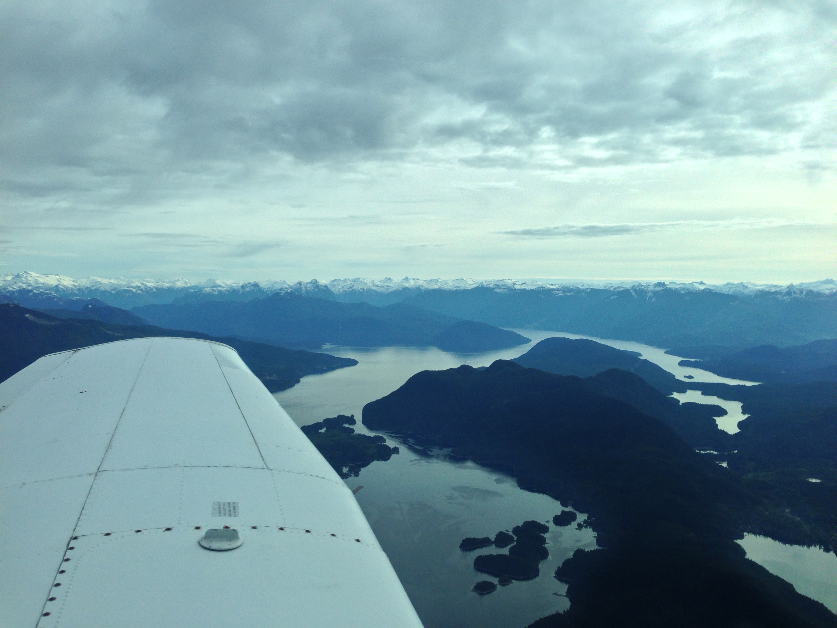 Snowy mountain tops in the distance