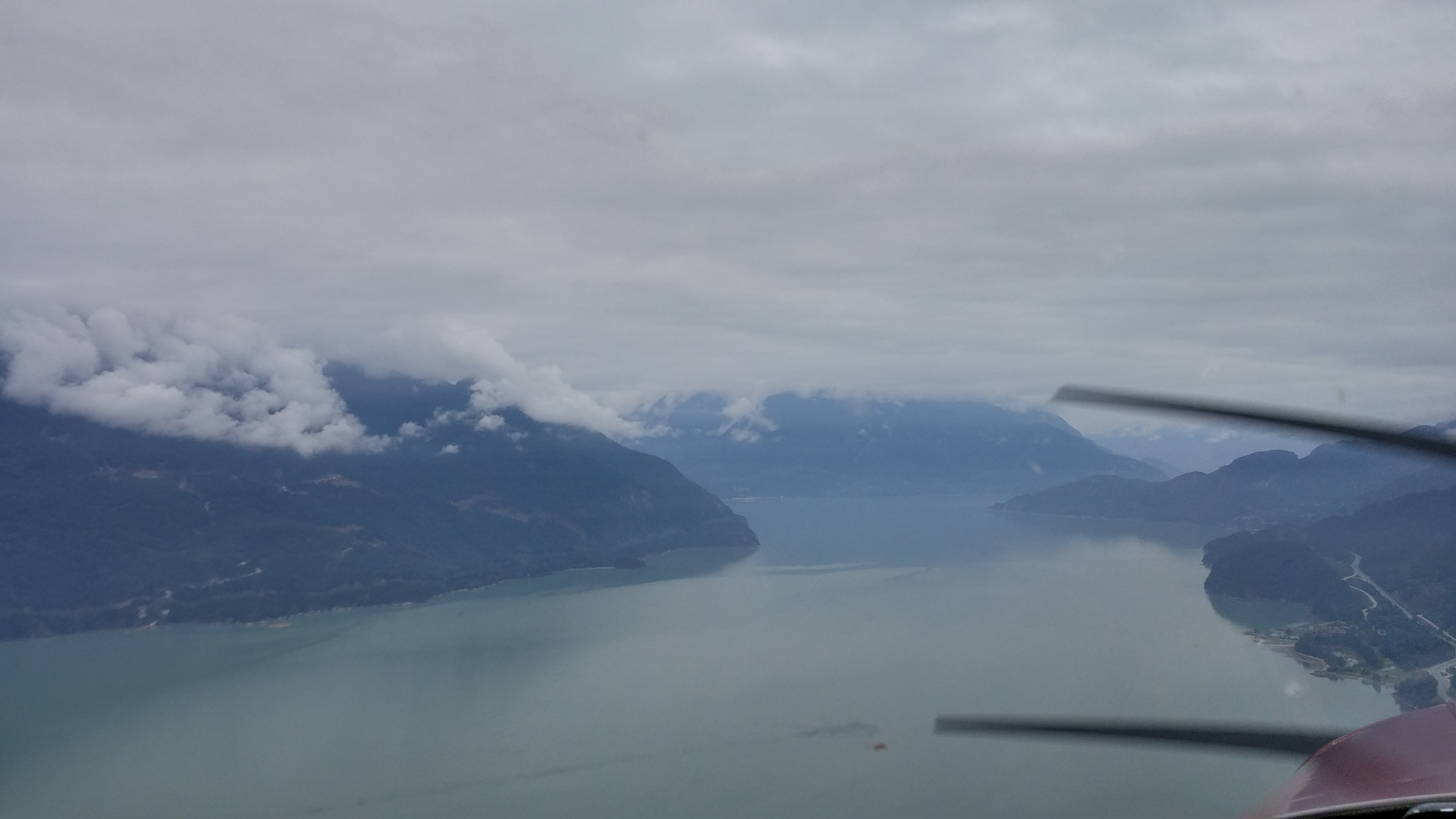 Looking north up the Howe Sound