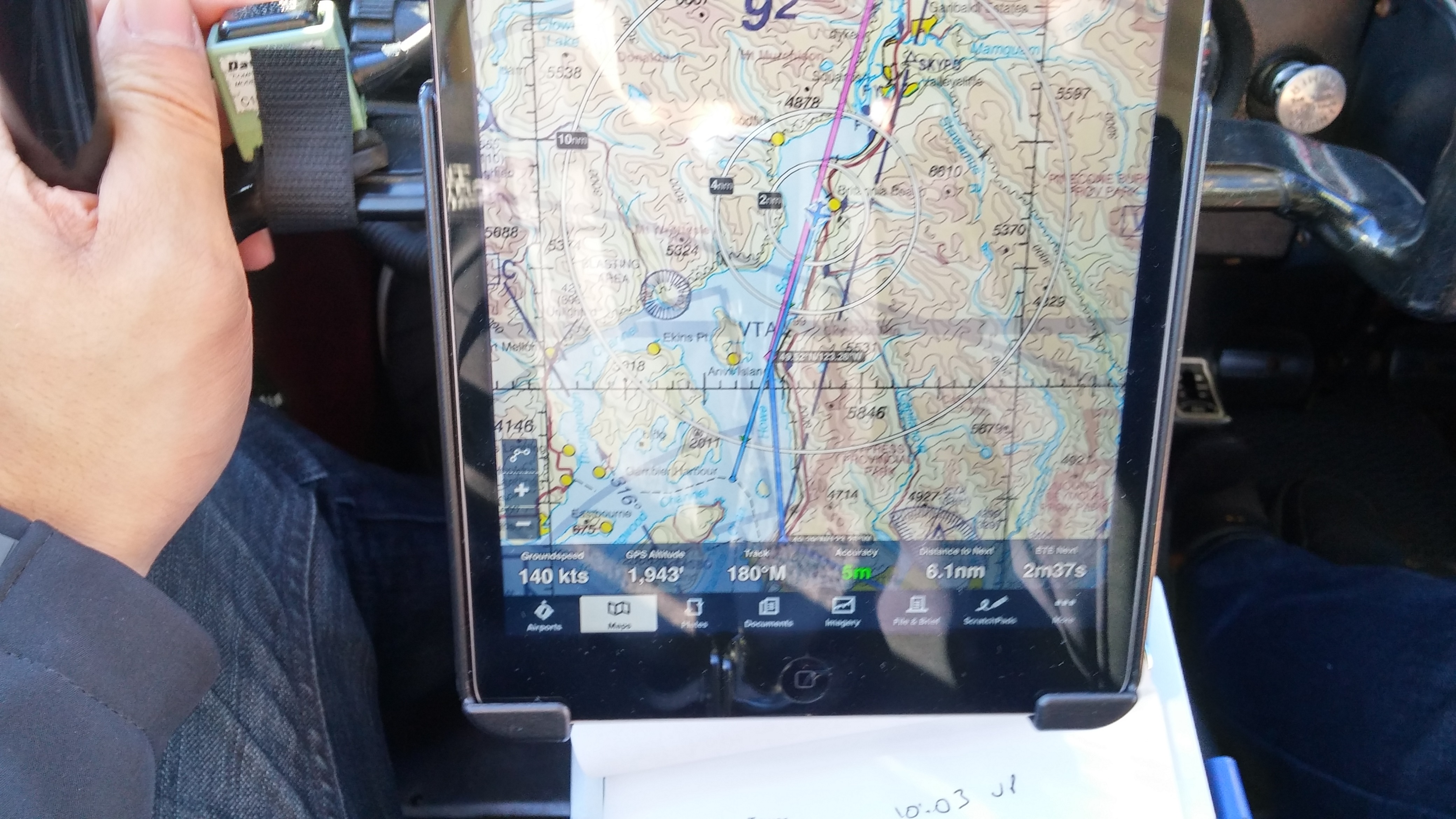 140 knots across the ground in a Cherokee - woohoo!