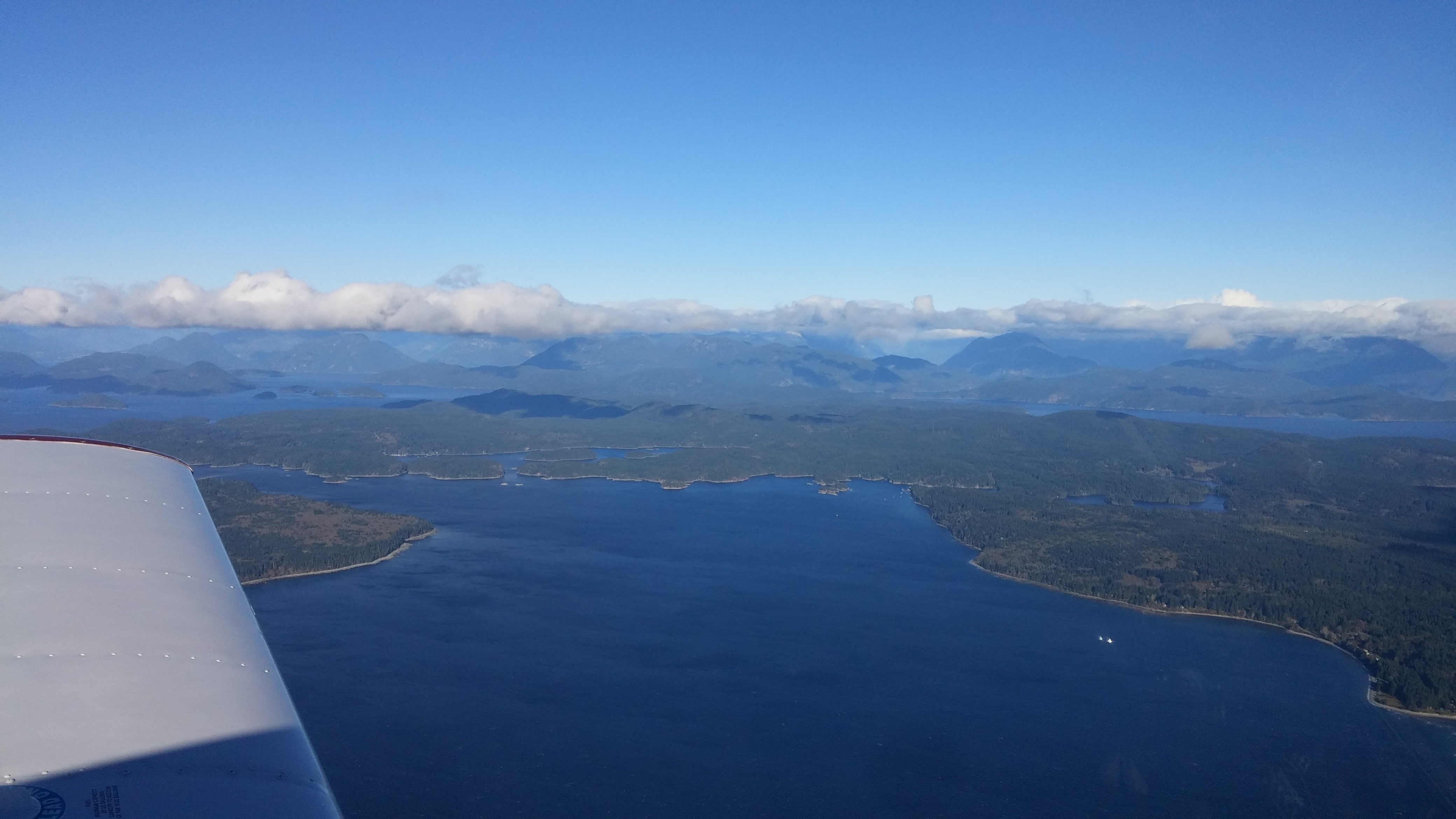 Departed CYBL, back enroute to Boundary Bay