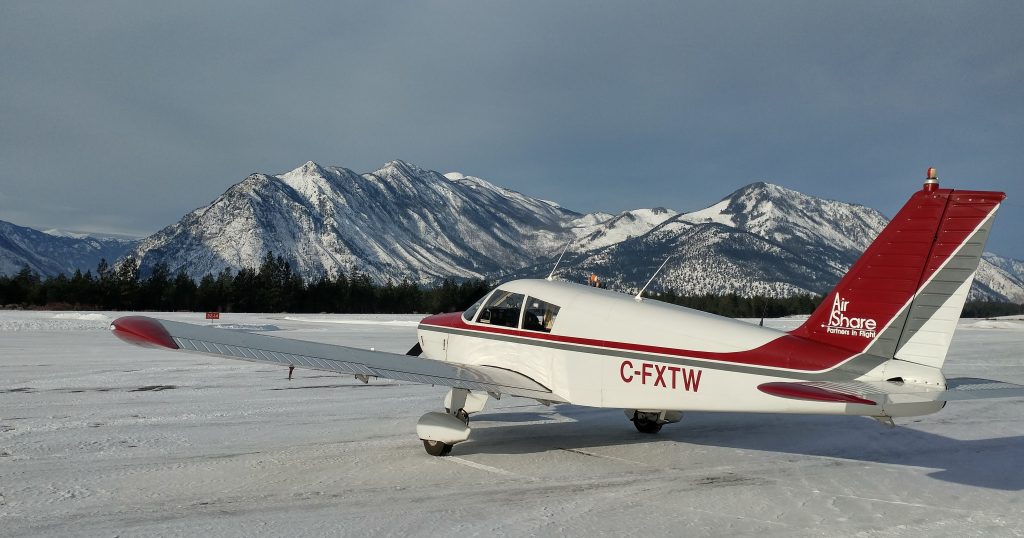 Parked at Lillooet Airport